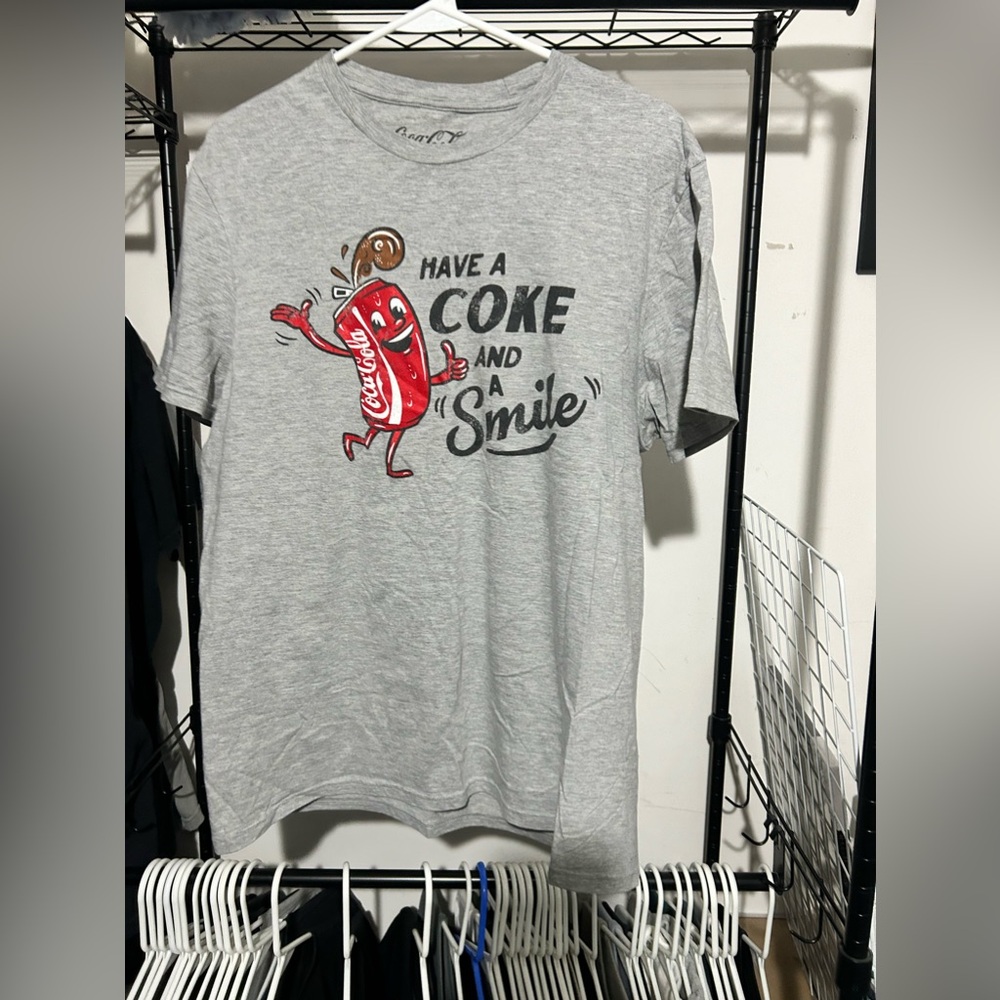 Coca Cola Tee Grey Large
